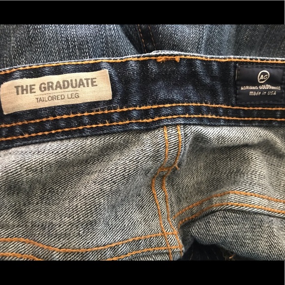 AG 34 Men’s The Graduate Tailored Leg Jeans 34x32 - Picture 2 of 3